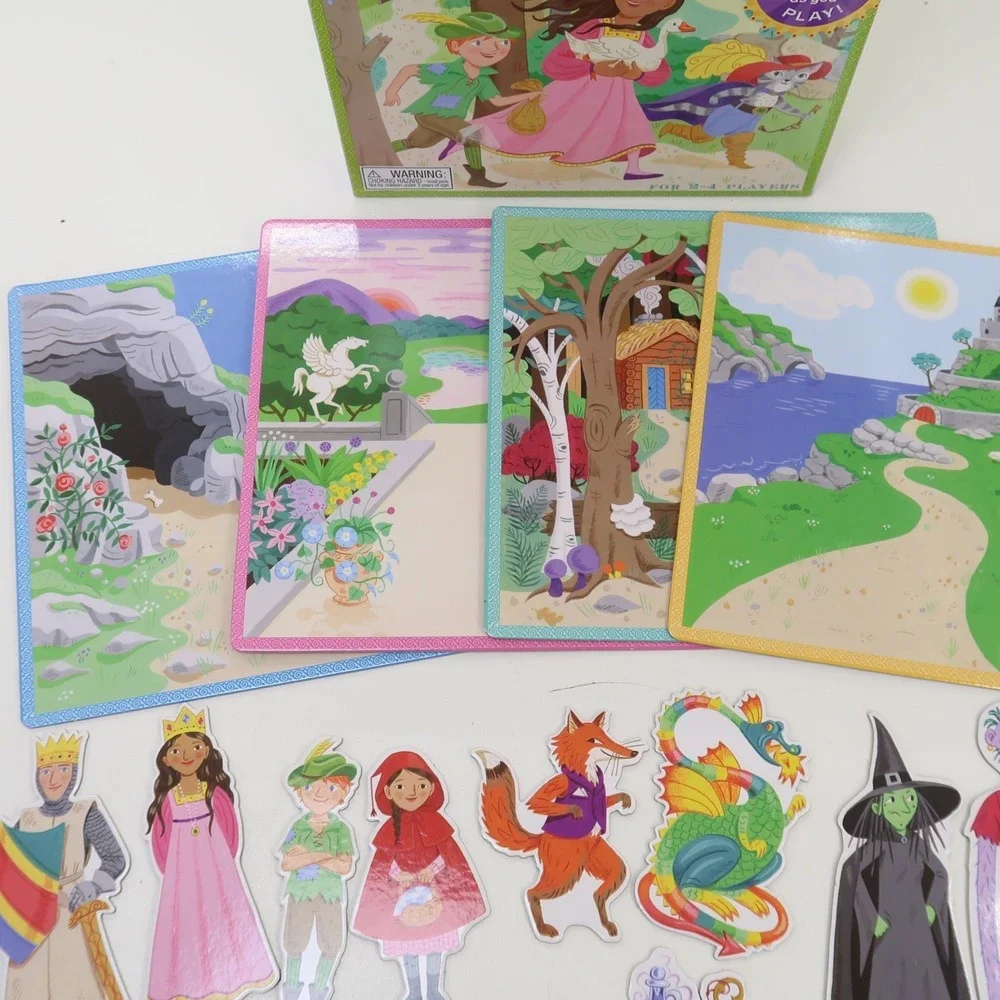 Eeboo Fairytale Spinner Game Create Your Own Story 2-4 Players 2009 Complete
